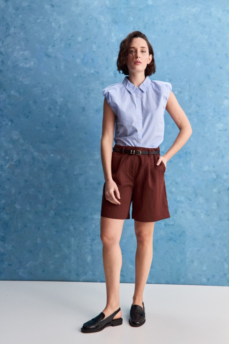 SHORT LAIKA Marrón Corteza