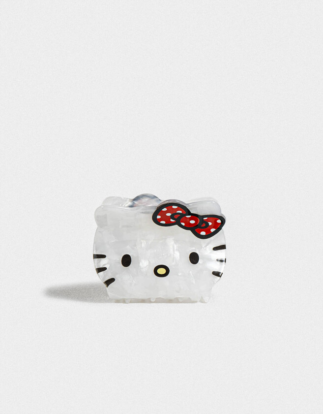 Hebillas Infantiles Licencias Broche Nacarado "hello Kitty" - Combinacion Multicolor
