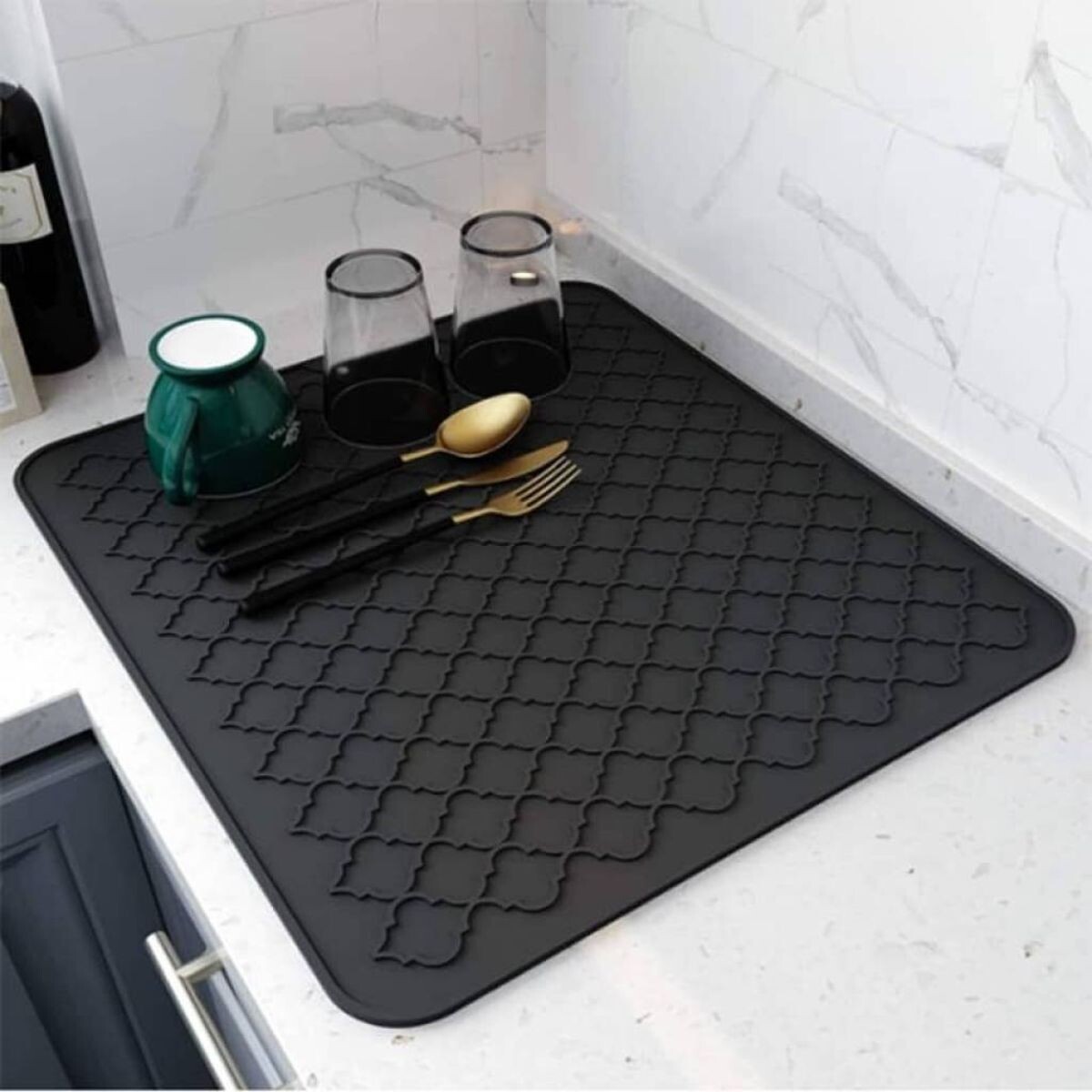 Escurridor tapete alfombra de silicona seca platos 