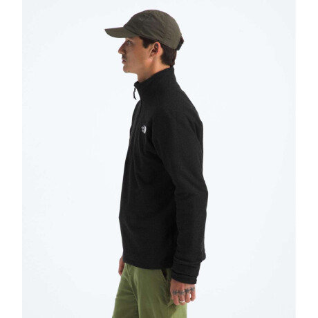 Buzo Polar Textured cierre de 1/4 hombre Tnf Black Heather
