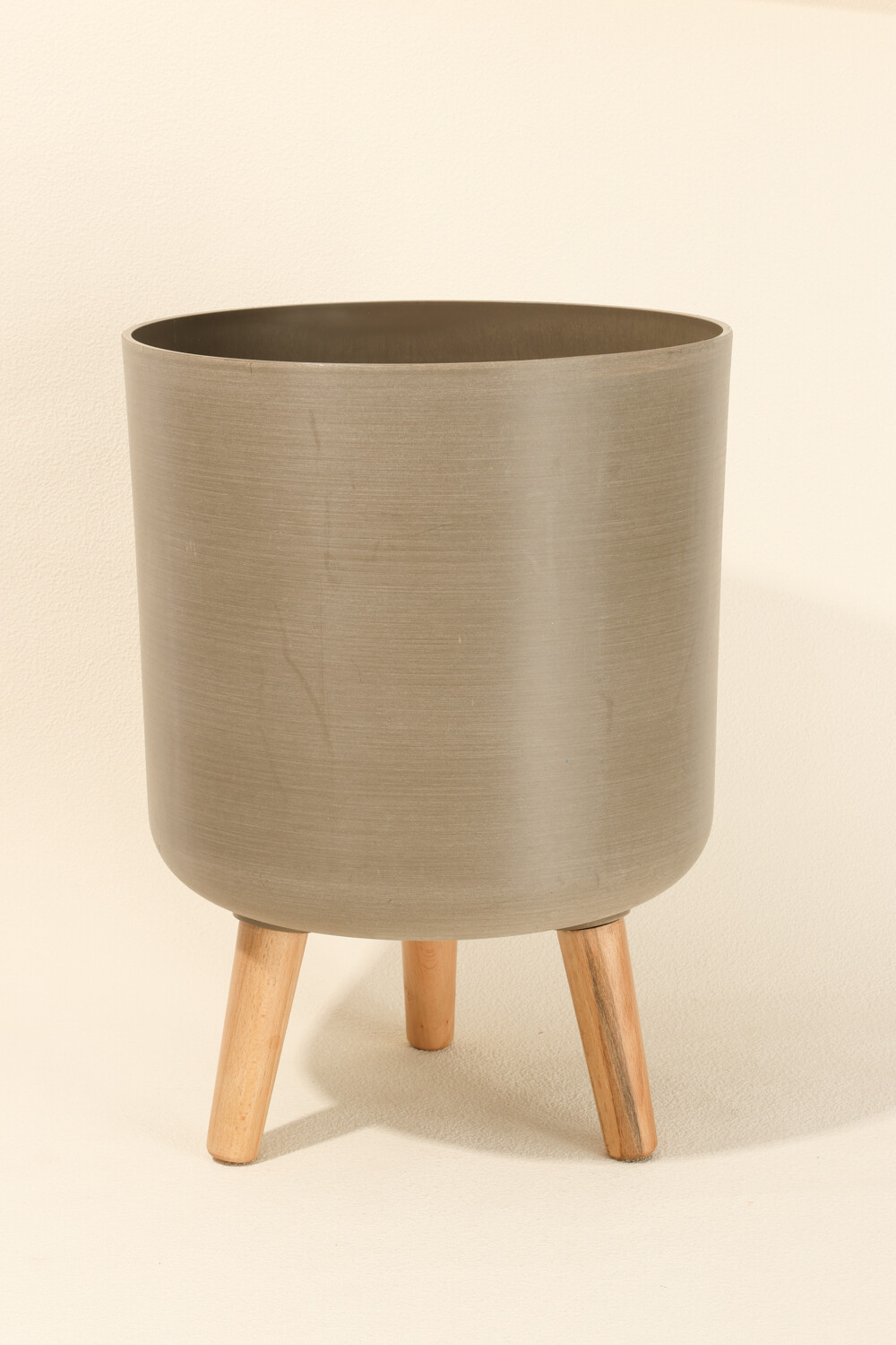 Maceta Con Pie Color Unico