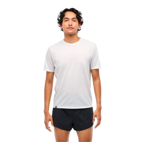 Hoka Glidetech Remera para hombre - Blanco Blanco