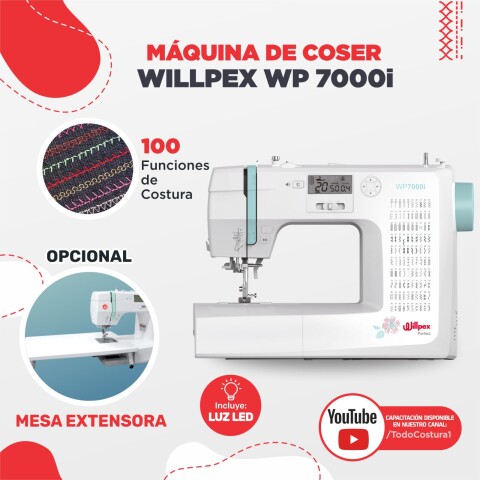 Máquina de Coser Willpex Perfect WP7000I Máquina de Coser Willpex Perfect WP7000I