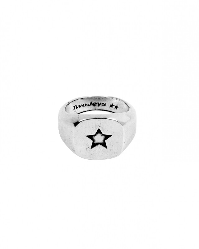 TwoJeys Anillo Star Signet Plata TwoJeys Anillo Star Signet Plata