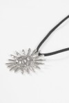 Collar cordón dije sol texture plateado