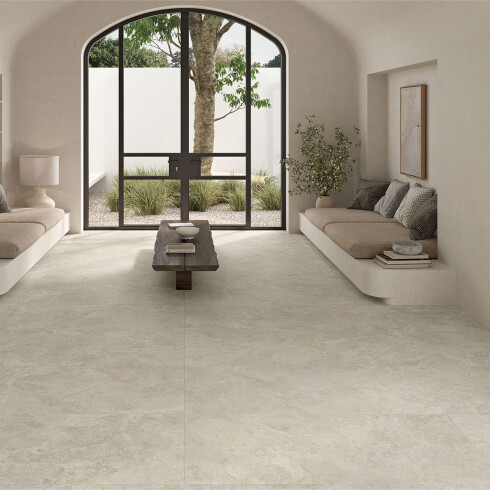 PORCELANATO RECTANGULAR 60X120 MATE BEIGE CEMENTO GAMAS DE BEIGE