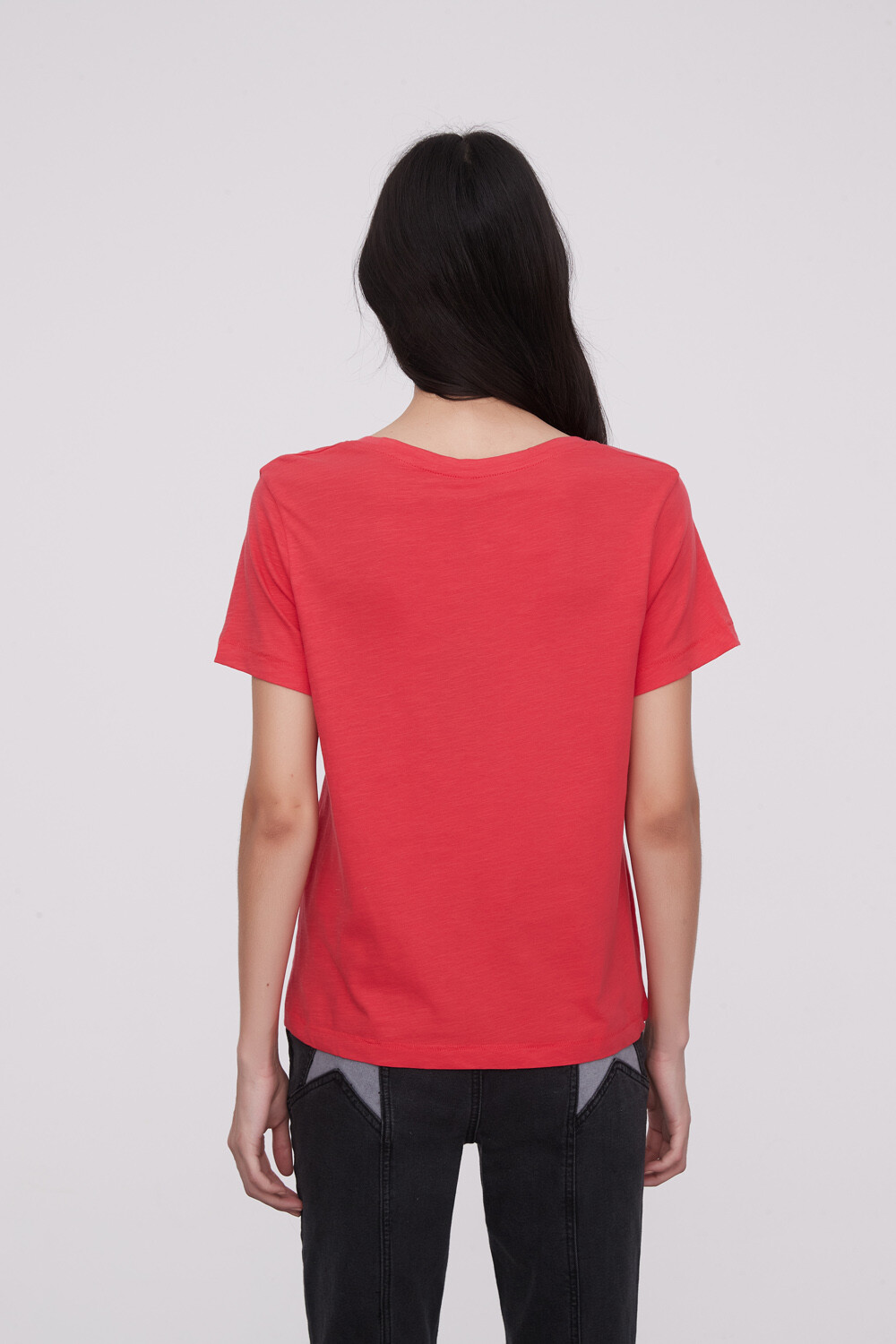Remera Blumi Rojo Coral