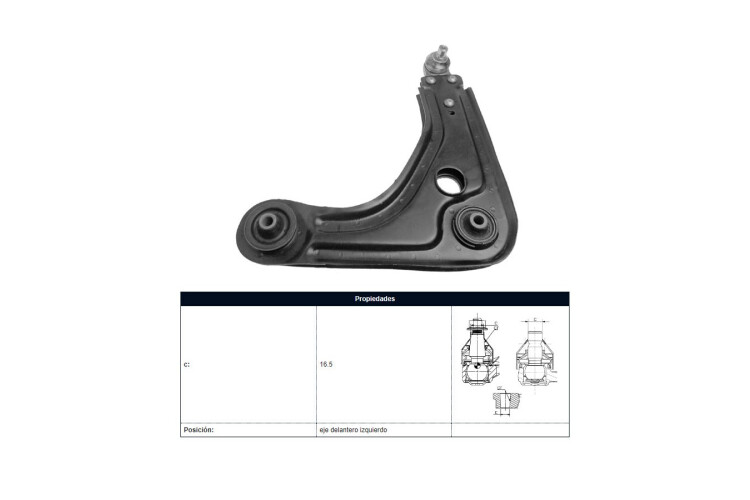 Parilla De Suspension Delantera Ford Ka 96-07 Izq Parilla De Suspension Delantera Ford Ka 96-07 Izq
