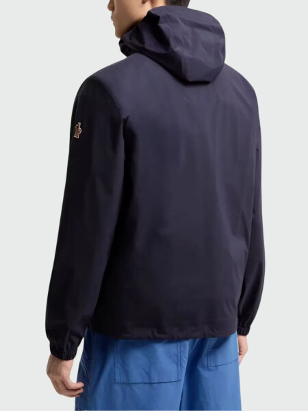 MONCLER - Campera Plegable Shipton Azul Brillante
