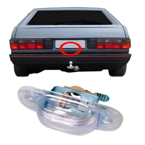 FARO MATRICULA GOL / AMAZON / PARATI 87/94 / KOMBI 1600 87/… Faro Matricula Gol / Amazon / Parati 87/94 / Kombi 1600 87/…