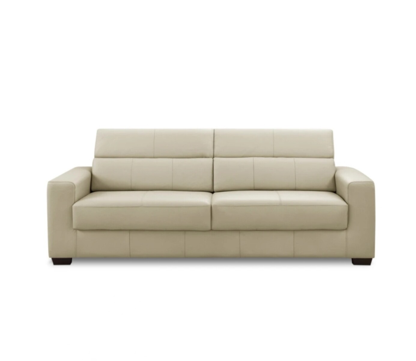 Sofa 3 Cuerpos Cuero Sublime Arena 