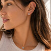 Caravanas Liora de Oro Blanco 18k con Brillantes Caravanas Liora de Oro Blanco 18k con Brillantes