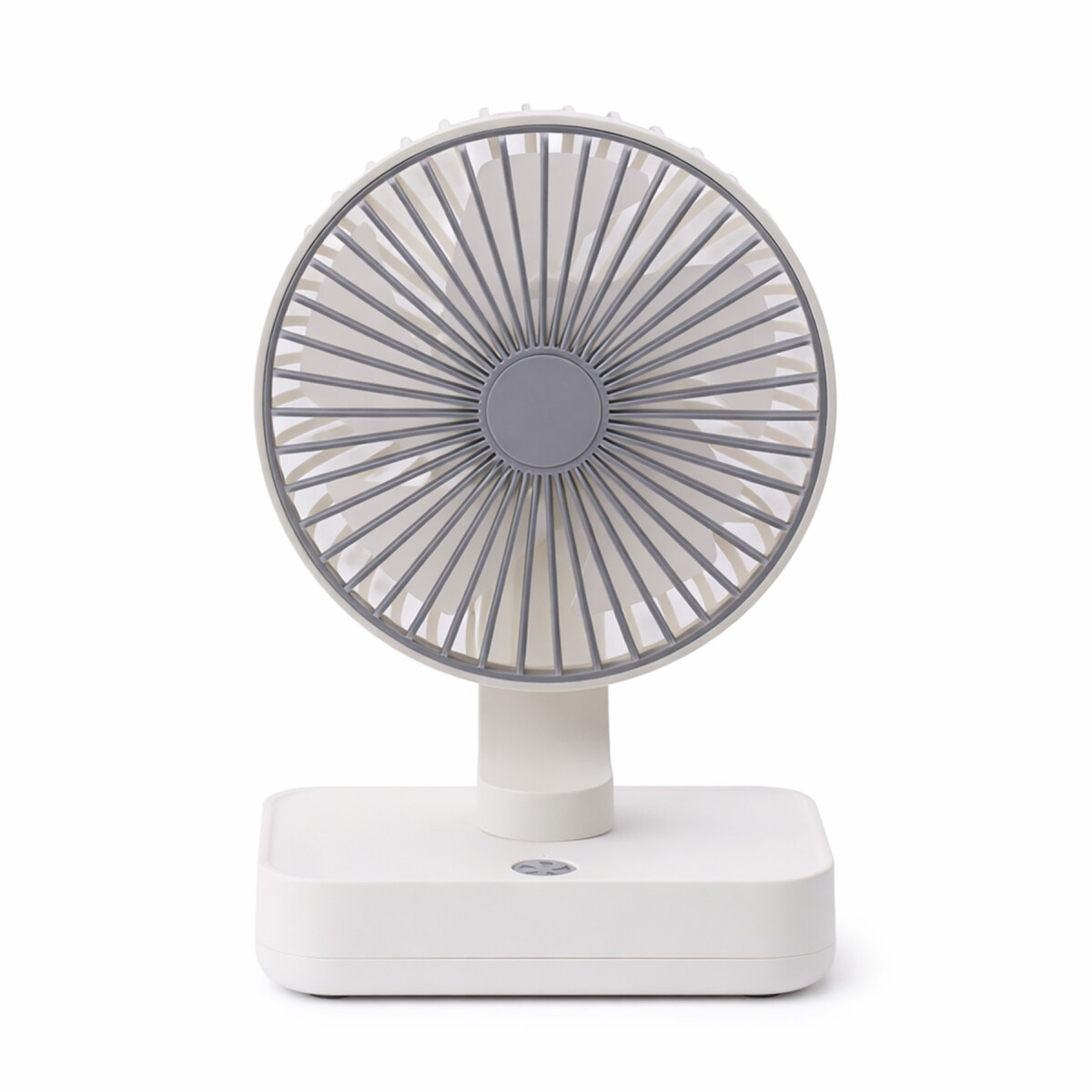 Ventilador Escritorio Recargable Usb Batería 3 Velocidades - Color Blanco 