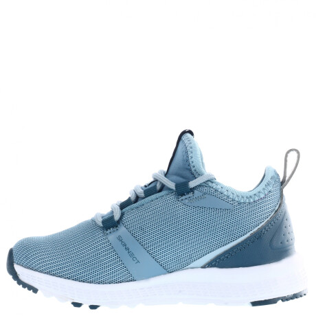 Championes Infantiles Topper Squat Kids Celeste - Gris Piedra