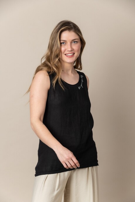 MUSCULOSA SELF Negro