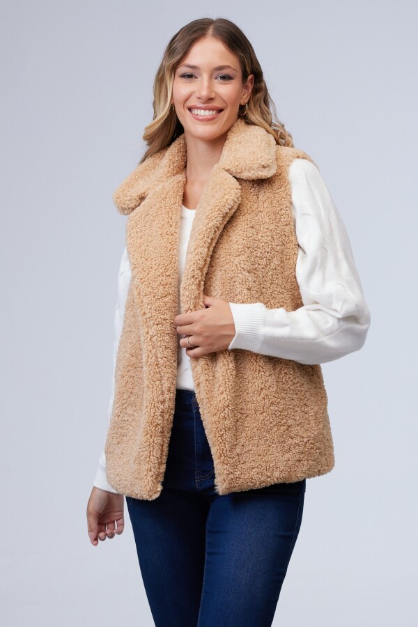 Chaleco Sherpa BEIGE