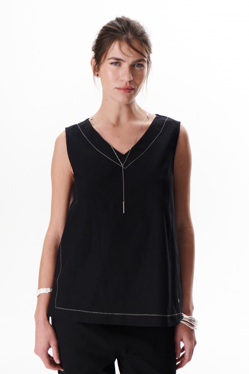 TOP LINO STRECH NEGRO