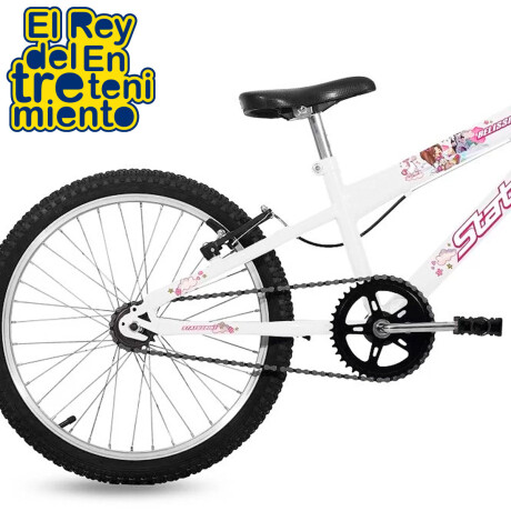 Bicicleta Montaña Rod 20 Niña Status Belíssima Mtb Blanco
