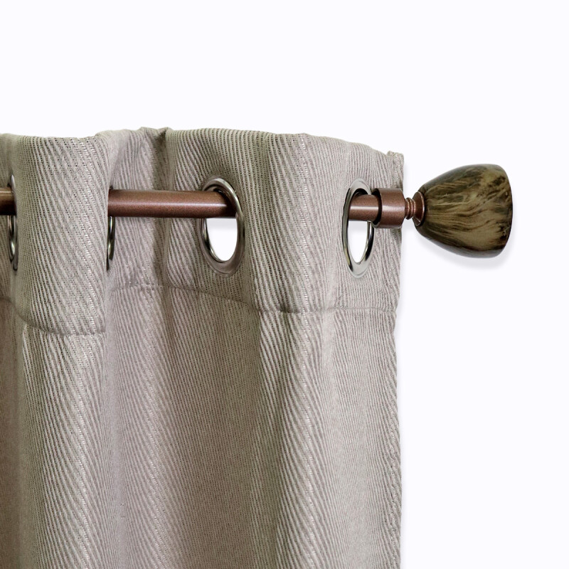 VARA METAL BRONCE P/CORTINA 122-218CM Unica
