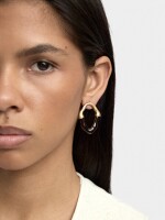 Pendientes Irregulares Efecto Piedra marron
