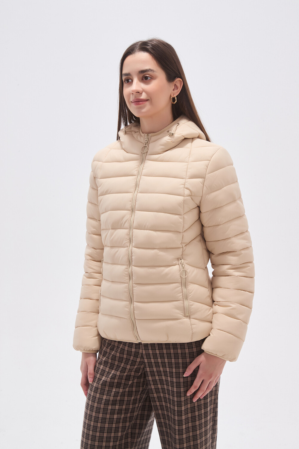 Campera Talicada Beige Claro