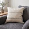Almohadón Artesanal Tajy 50x50 cm - Pilar Crudo/Beige