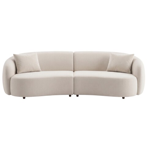 SOFA 4 PUESTOS 2PZS CURVED TELA 401143 (CD) Unica