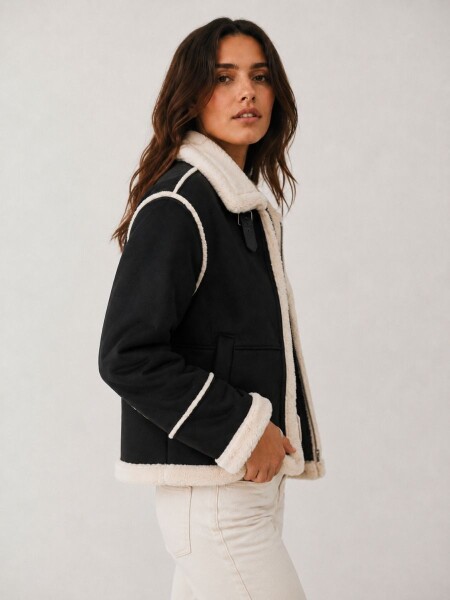 CAMPERA SLOWLY MGF102 NEGRO