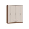 Ropero 6 Puertas Modelo Rocha Macadamia/blanco Ropero 6 Puertas Modelo Rocha Macadamia/blanco