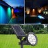 Lampara Foco Solar Jardín Exterior Luz Led Colores Rgb Lampara Foco Solar Jardín Exterior Luz Led Colores Rgb