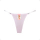 Tanga Colaless Ajustable De Algodón Lila Talla S-M