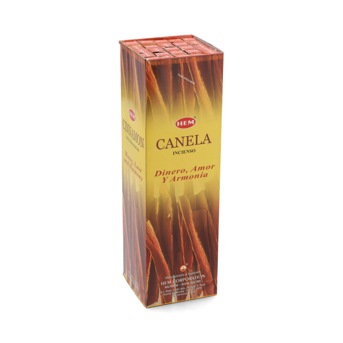 INCIENSO HEM CAJA DE CARBÓN X25 - Canela 