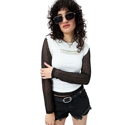 REMERA GUAIA XXS-XL BLANCO