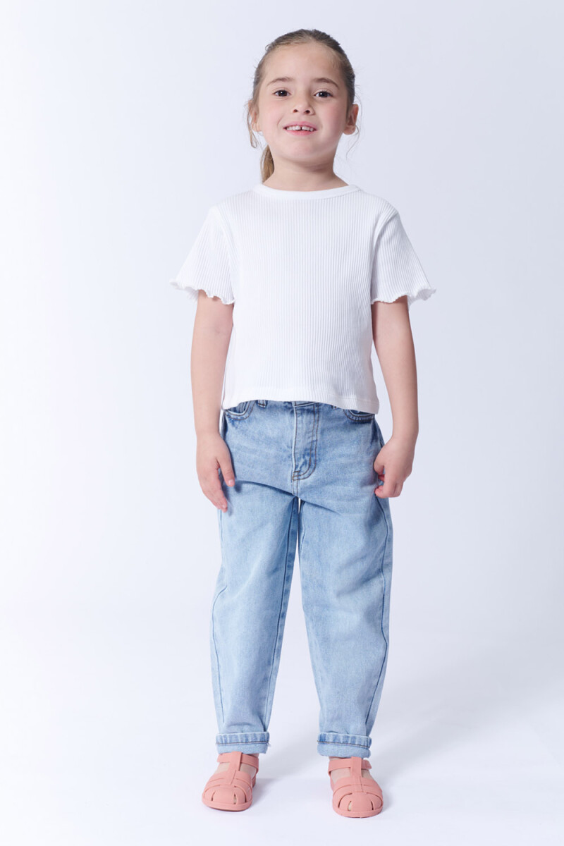 Pantalón jean slouchy Azul Claro