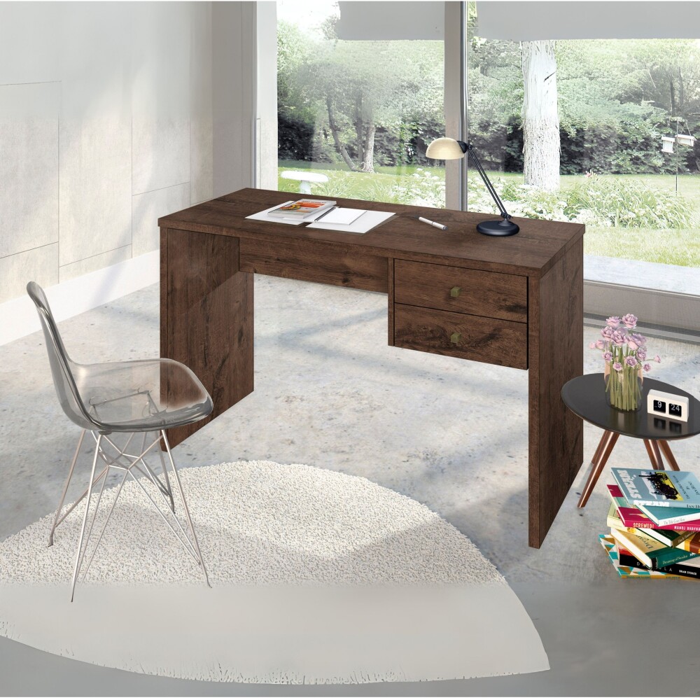 Escritorio Intelectual - 2 Cajones Marron