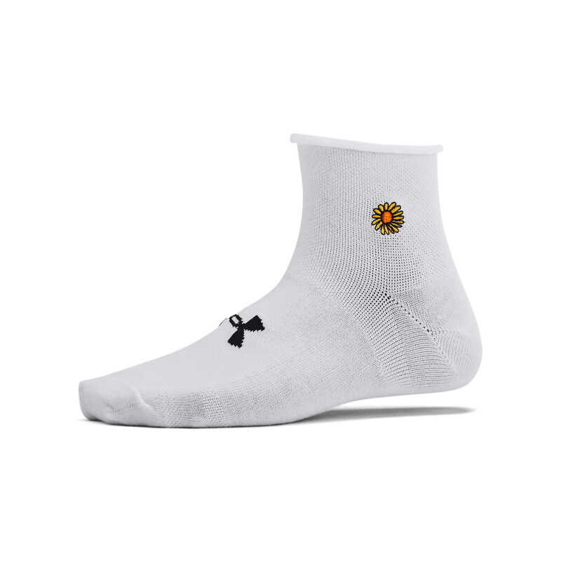 UA W Essential Nov 3pk Qtr-RED WHT-102