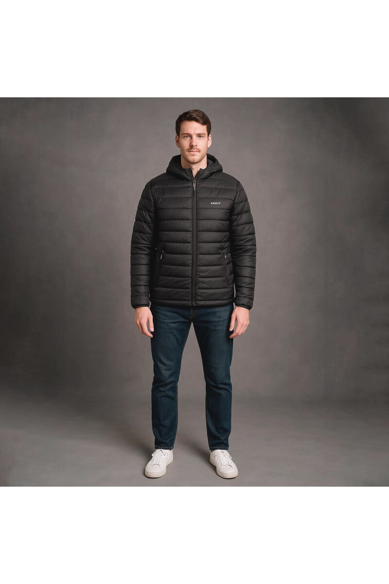 CAMPERA C/CAPUCHA NEGRA L CAMPERA C/CAPUCHA NEGRA L