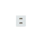 Módulo cargador para dos USB 3,1A blanco puro Sica ELE07612