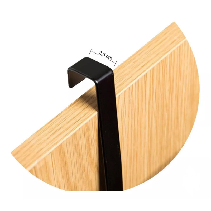 Organizador bajo mesada acero 24x12x22,5 cm NEGRO