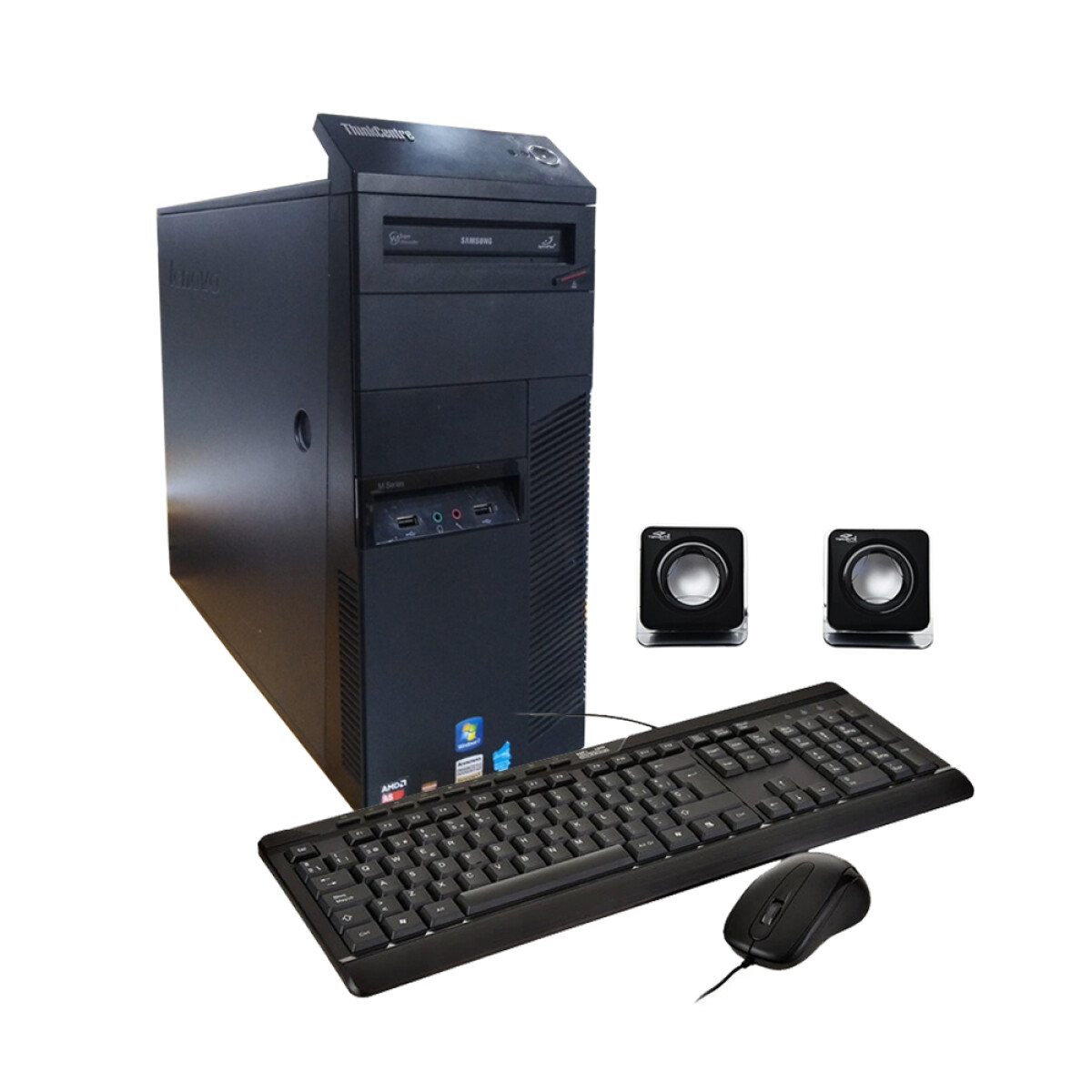 PC Lenovo Reacond. AMD A6-5400B. RAM 4GB. Disco Sólido 120GB+D. Duro 500GB. Win11 