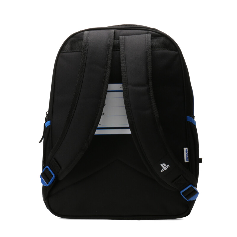 Mochila Infantil Play Station Negro - Azul - Blanco