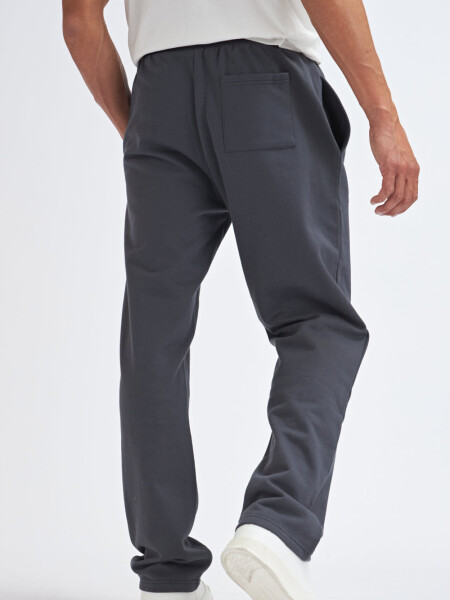 Pantalón deportivo recto Gris Oscuro