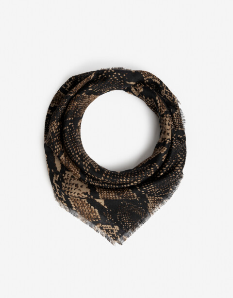 Pashminas Animal Print Pashmina Estampa Snake - Combinacion Multicolor