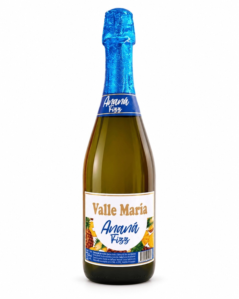 SIDRA (VIDRIO). ANANA FIZZ VALLE MARIA 720ML (MENDOZA) 