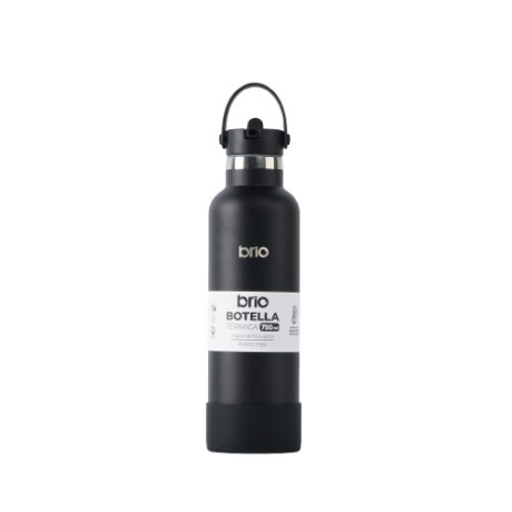 Botella En Acero Inoxidable brio 750ml Con Sorbito Y Manija Negro