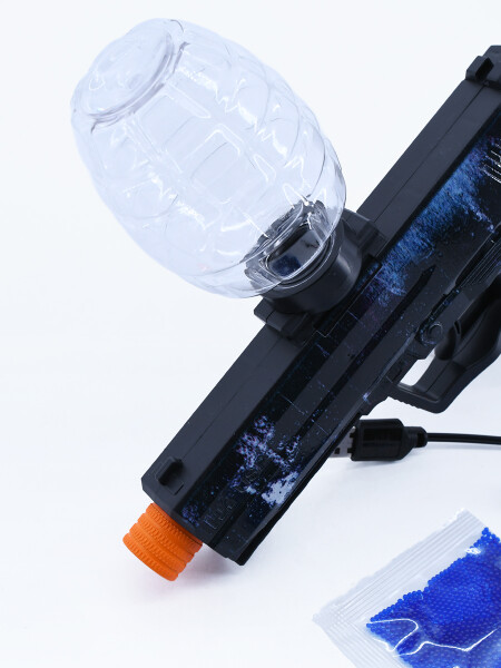 PISTOLA CRAZY CON BALAS CRISTAL NEGRO