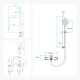 JUEGO DE GRIFERIA CRAMODO DUCHA EXTERIOR LAVATORIO ALTO Y BIDET 000