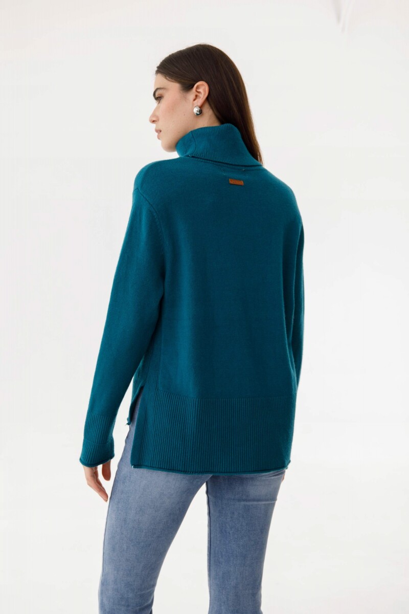 Sweater Polera Serrana Petroleo