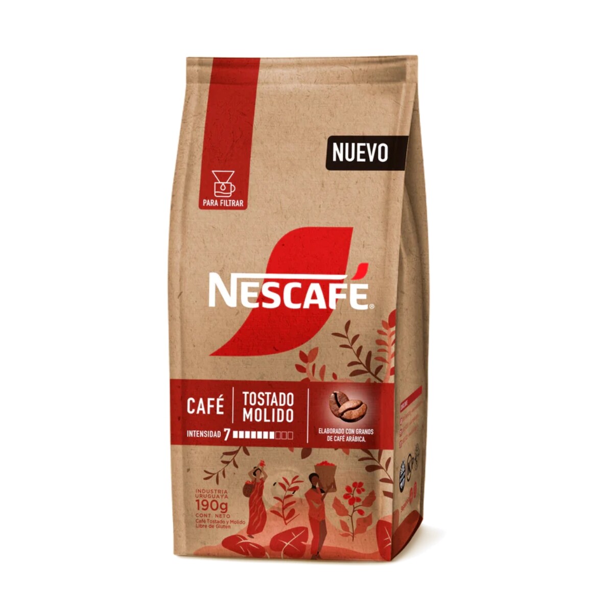 Café Nescafé Tostado y Molido Puro 190GR 