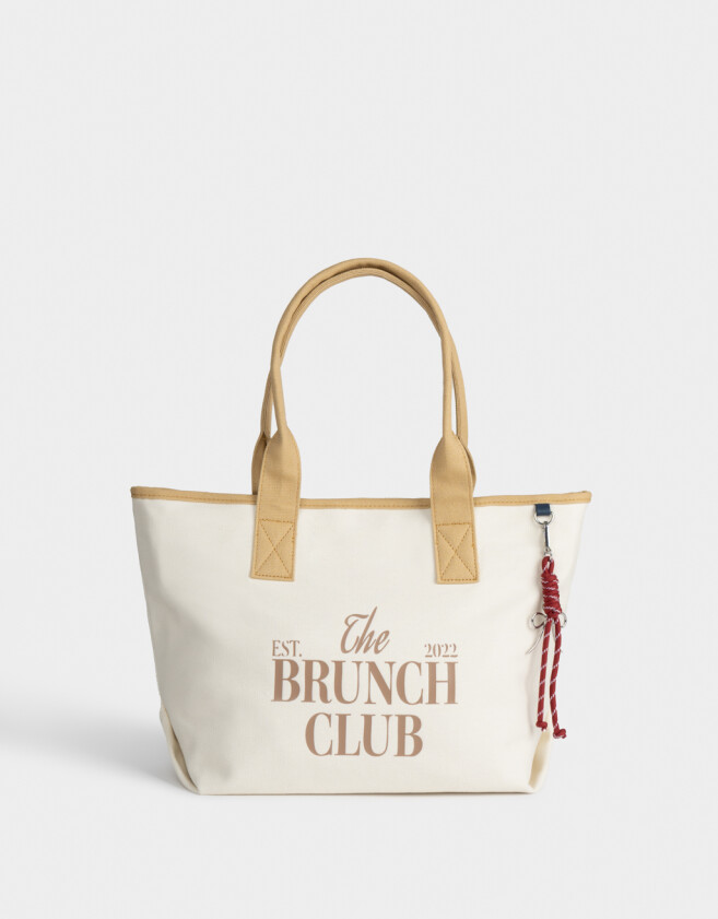 Shopper Cartera Shopper "campus Club" - Marron Beige